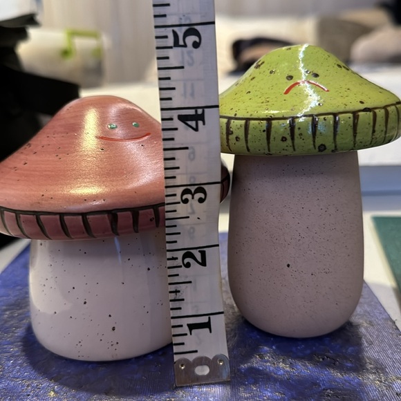 Urban Outfitters Mushroom Set Stash Boxes Jars Canisters Happy Pink Sad Green - Picture 16 of 16